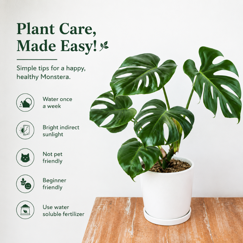 Monstera Deliciosa Plant